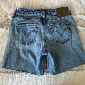 Levi's Light Wash Denim Cutoff Shorts